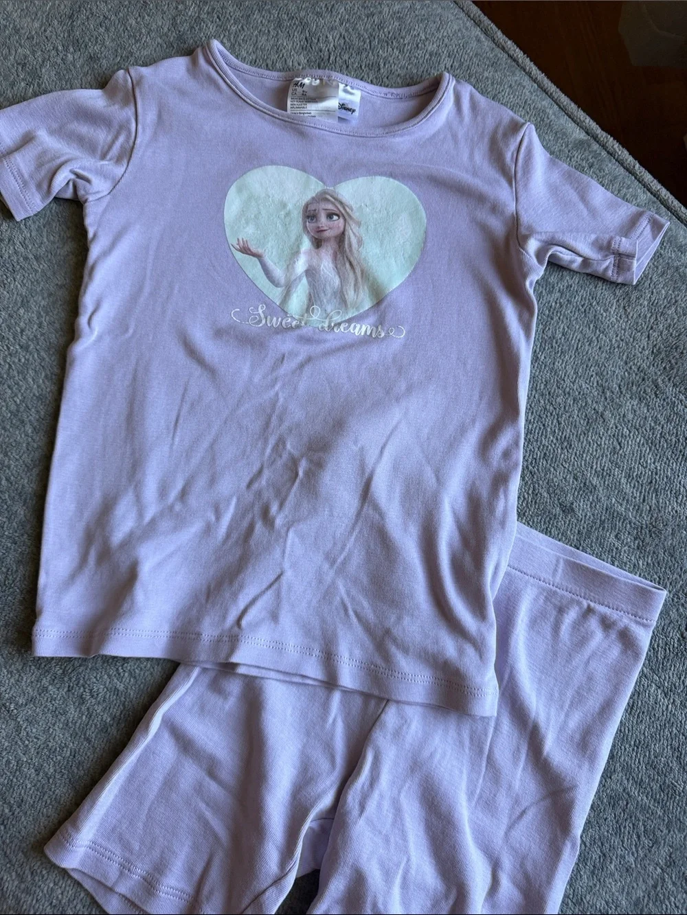 H&M Lavender Frozen Elsa 'Sweet Dreams' Pajama Set